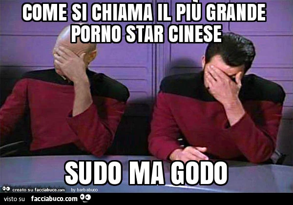 Come si chiama il più grande porno star cinese sudo ma godo