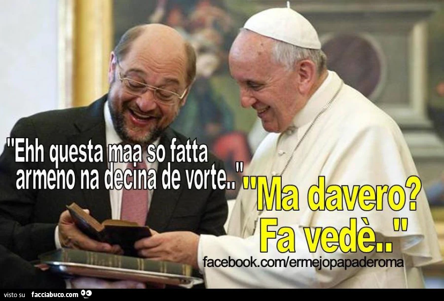 Ehh questa maa so fatta armeno na decina de vorte&hellip; ma davero? Fa vedè