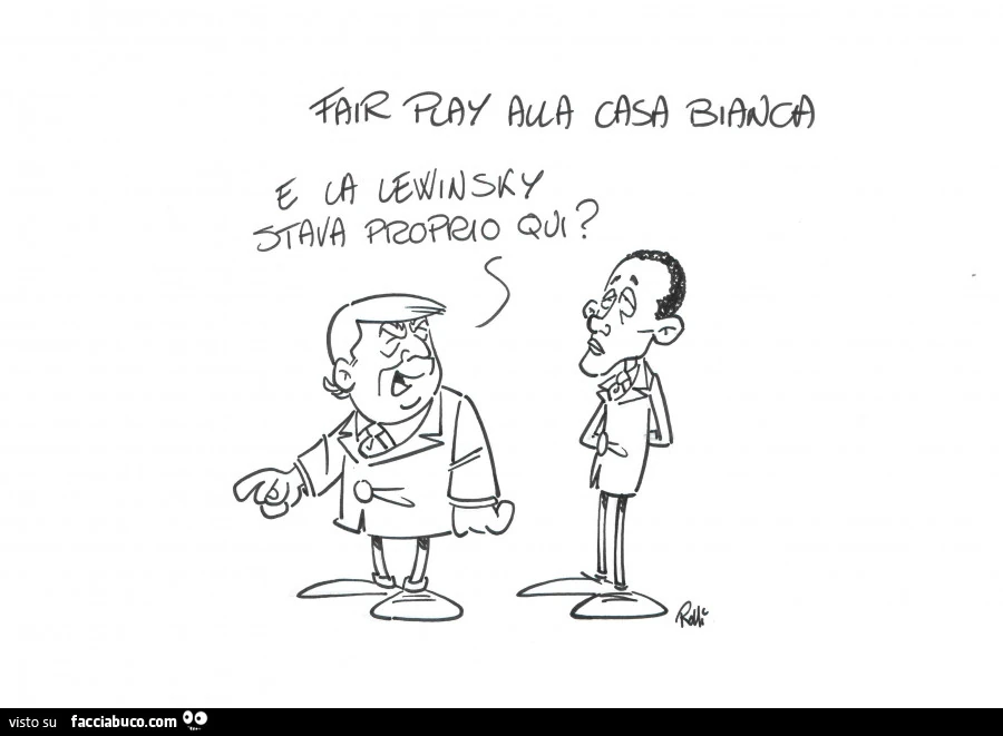 Fair Play alla casa bianca. E la Lewinsky stava proprio qui?