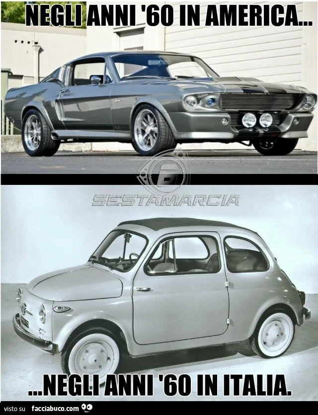 Negli anni 60 in America&hellip; Negli anni 60 in Italia