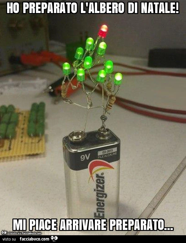 Ho preparato l'albero di natale! Mi piace arrivare preparato