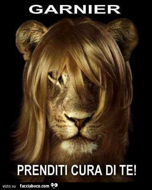 Leonessa con i capelli. Garnier prenditi cura di te