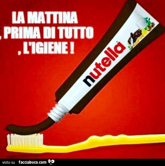 La mattina, prima di tutto, l'igiene