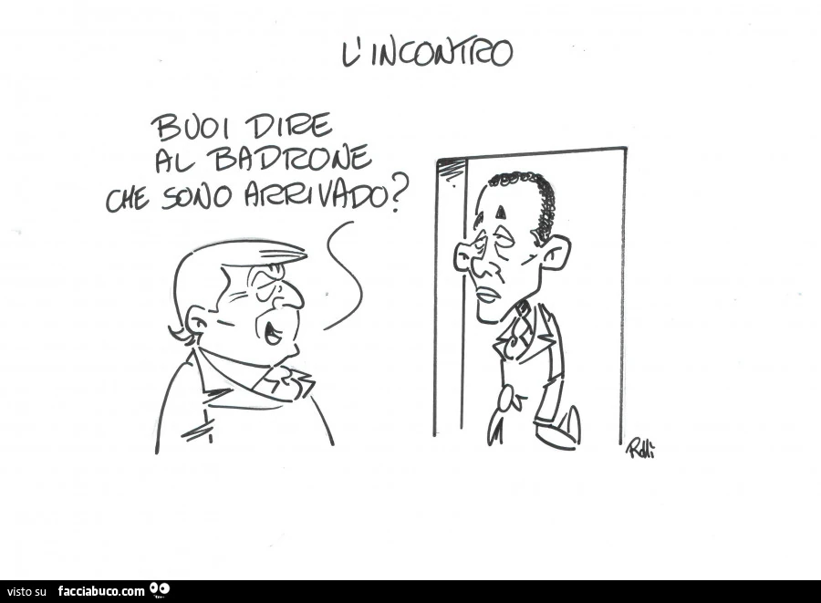 L'incontro tra Trump e Obama. Buoi dire al badrone che sono arrivado?