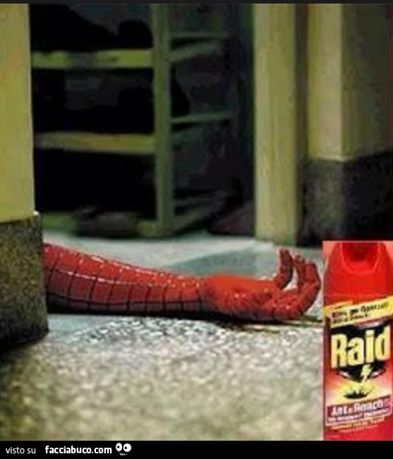 Uomo ragno spray - Facciabuco.com