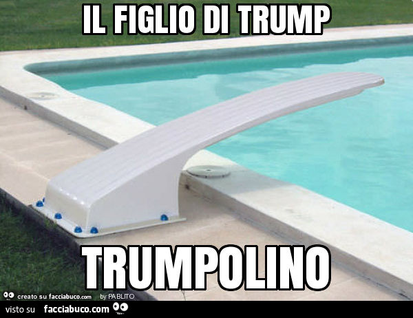 Il figlio di trump trumpolino