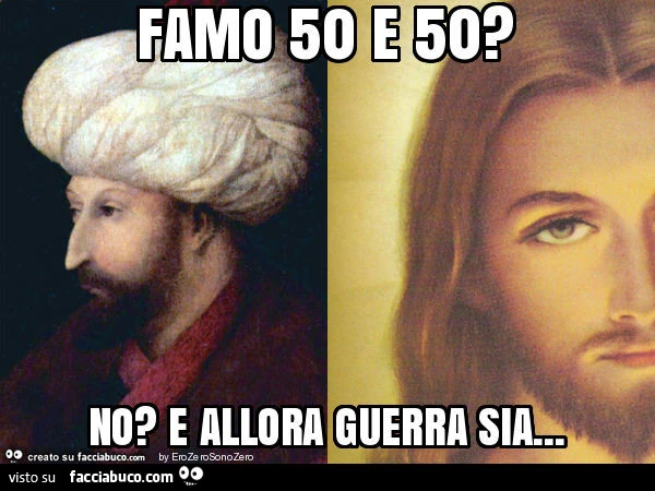Famo 50 e 50? No? E allora guerra sia