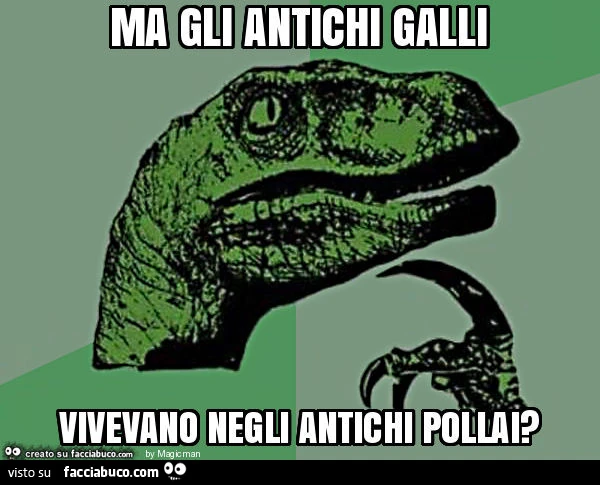 Ma gli antichi galli vivevano negli antichi pollai?