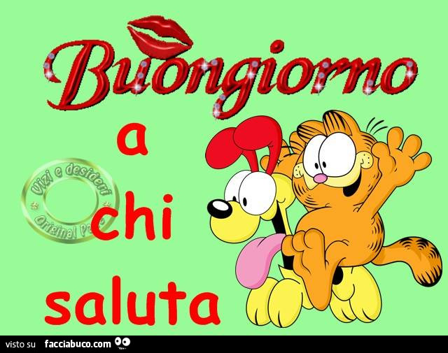 Buongiorno a chi saluta