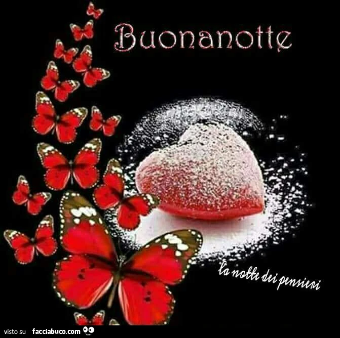 Cuore e farfalle. Buonanotte