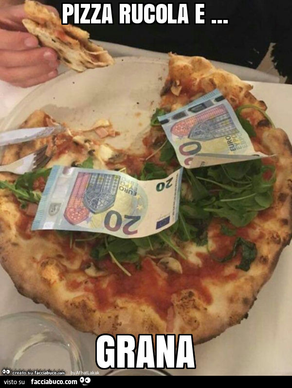 Pizza rucola e… grana