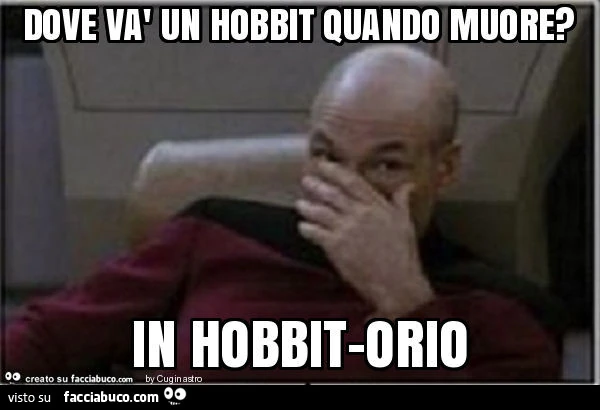 Dove và un hobbit quando muore? In hobbit-orio