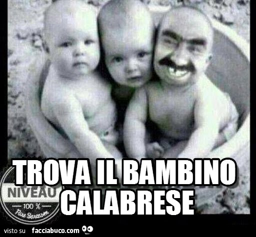 Trova il bambino calabrese