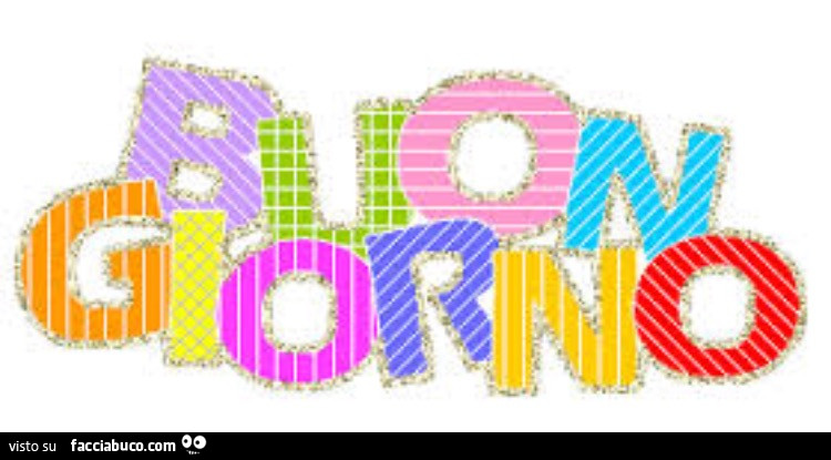 Saluto buona giornata