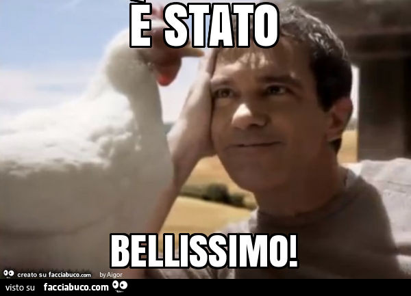Banderas a Rosita. È Stato bellissimo