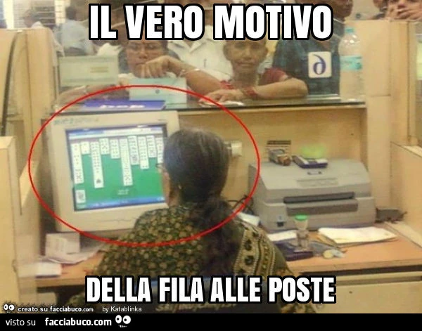 Il vero motivo della fila alle poste