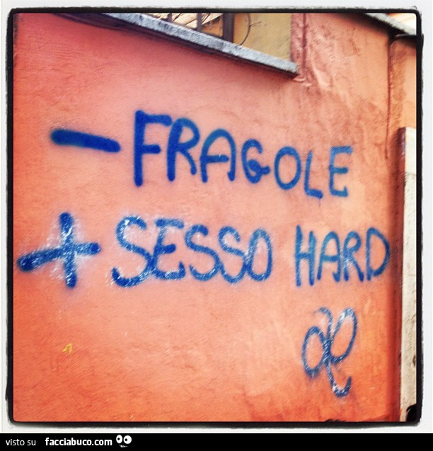Meno fragole, più sesso hard