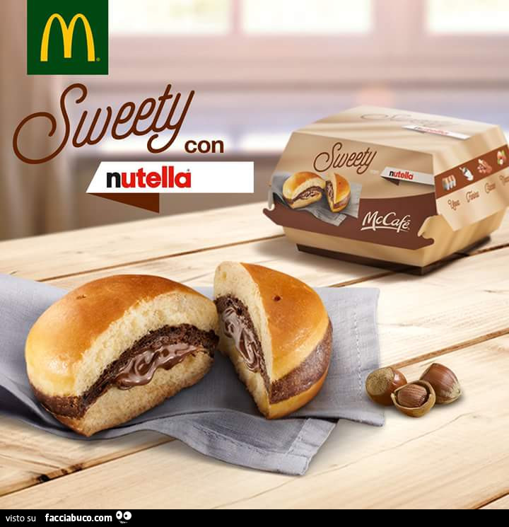 McDonald's. Sweety con Nutella