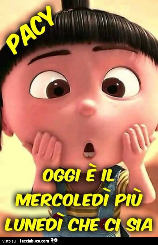 Oggi è il Mercoledì più Lunedì che ci sia